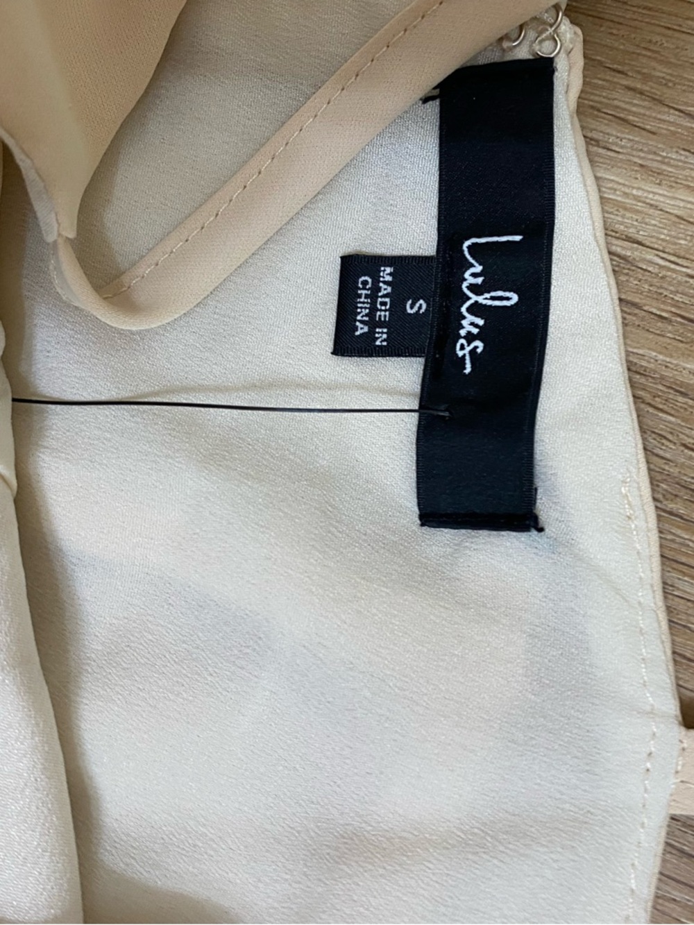 Lulu's Beige Wrap-Front Midi Dress - Picture 4 of 7